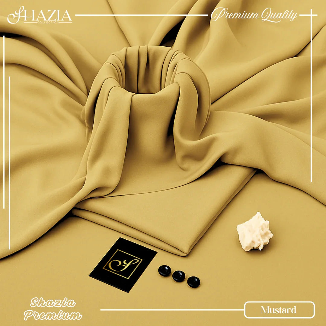 Mustard Shazia Premium – Unstitched (4 Meter | 58” Width)